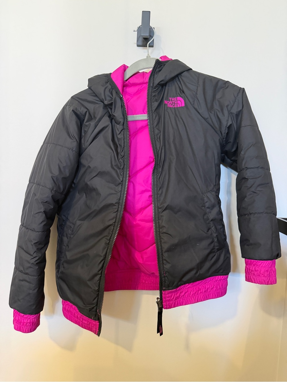 The North Face Black Jacket - Reversible size 8